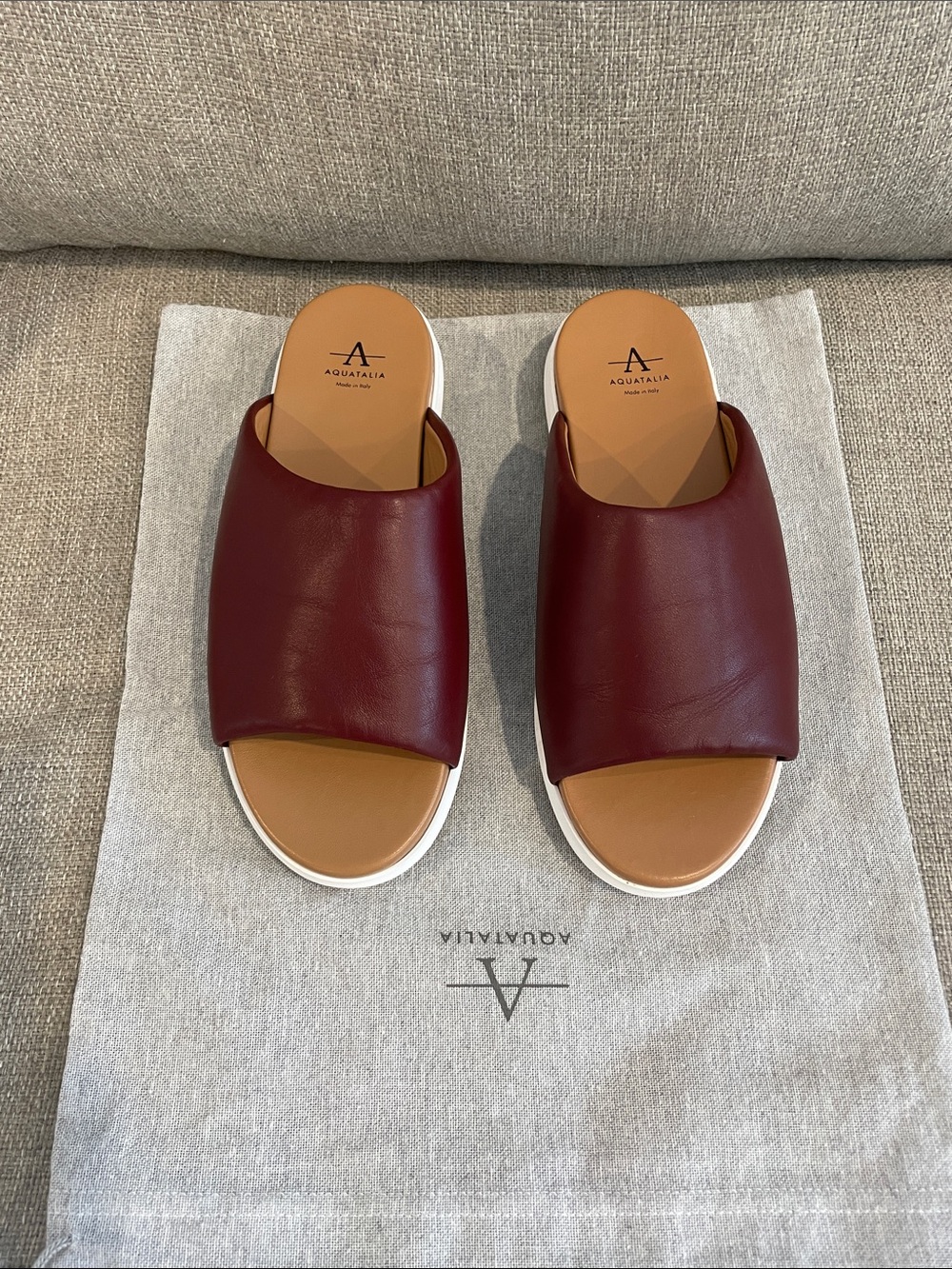 Aquatalia Sharla Water Resistant Platform Slide